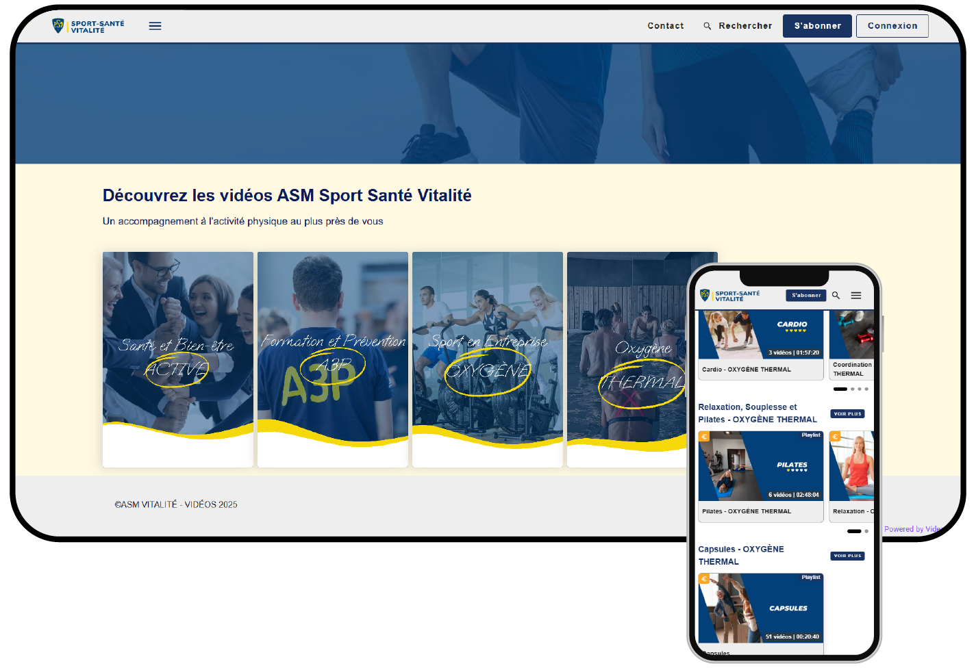 plateforme VOD de ASM Vitalite