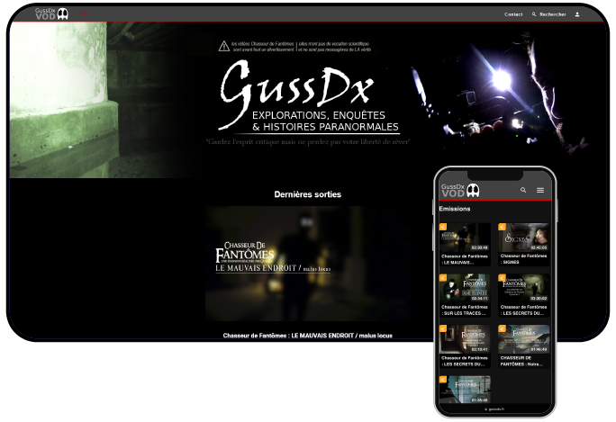 plateforme VOD de gussdx