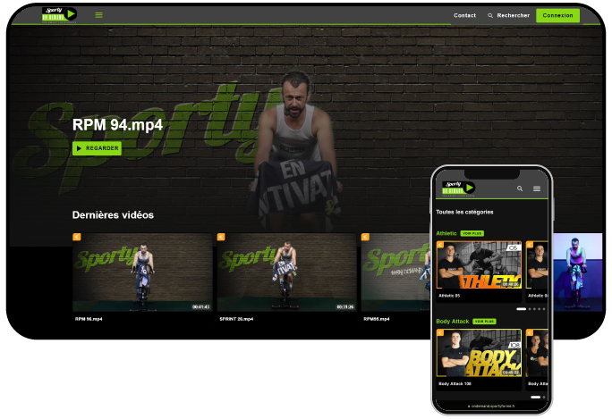 plateforme VOD de sporty forme