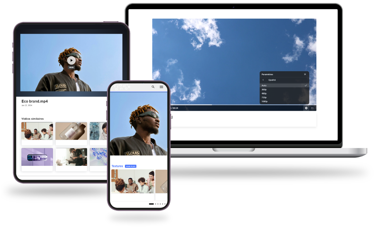 Illustration compatibilité vidéo multi-plateforme responsive